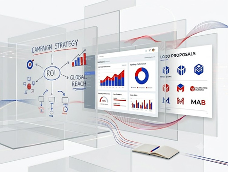 Abstracte Move On communicatie visual